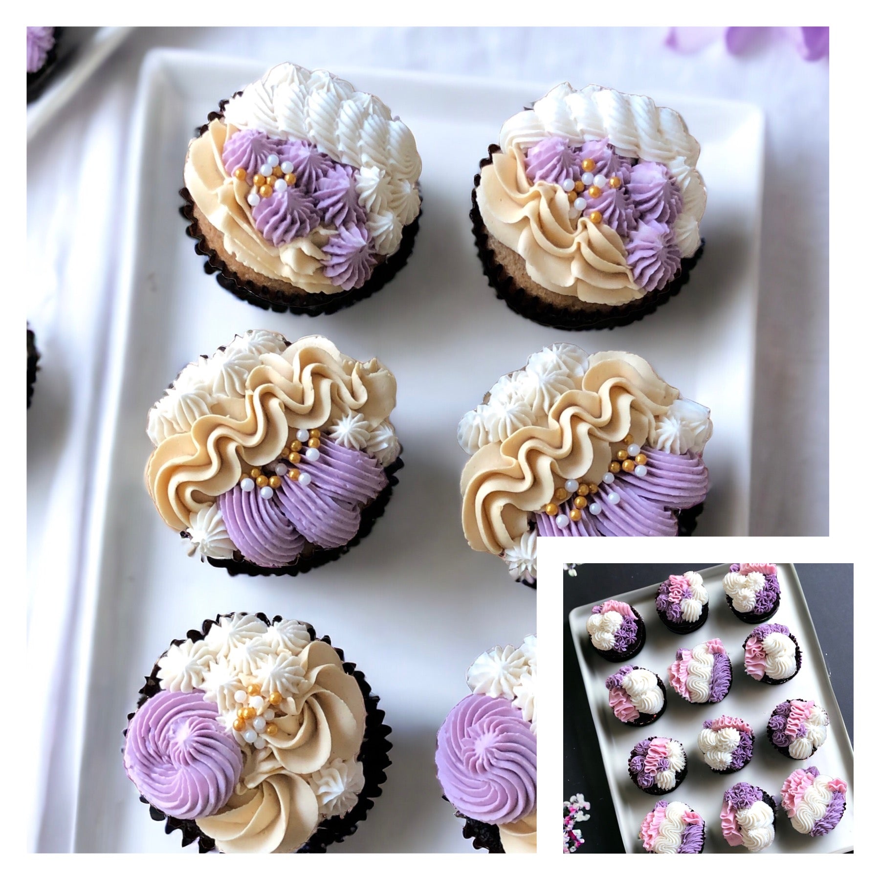 Simple Elegance Cupcakes – The Lilac Rose Cupcakery